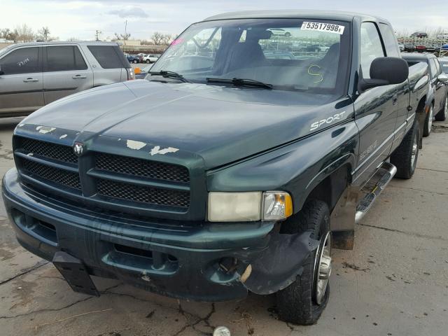 3B7KF23Z9XG173163 - 1999 DODGE RAM 2500 GREEN photo 2