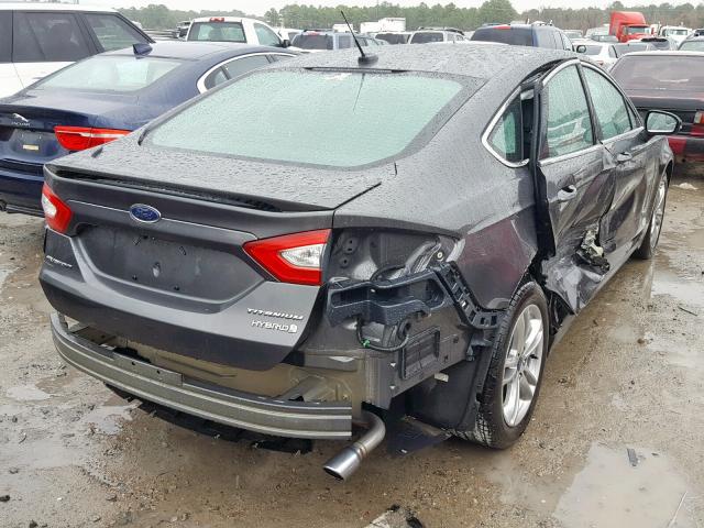 3FA6P0RU6GR279157 - 2016 FORD FUSION TIT SILVER photo 4