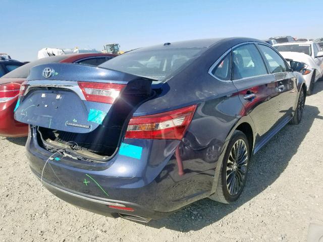 4T1BK1EB1GU210866 - 2016 TOYOTA AVALON XLE BLUE photo 4