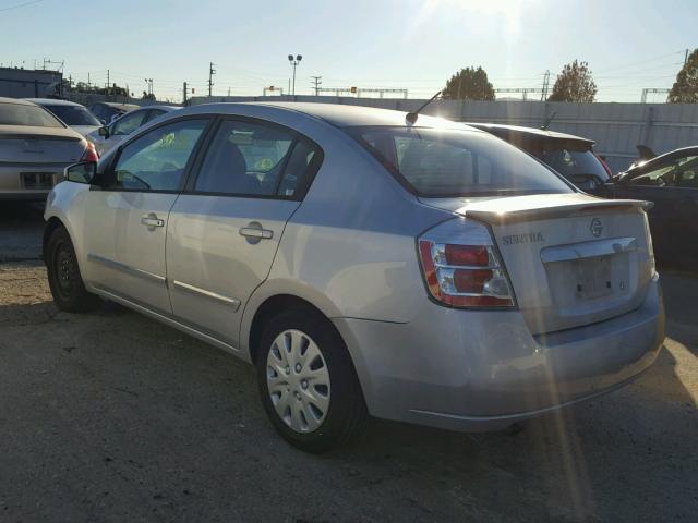 3N1AB6AP9CL746972 - 2012 NISSAN SENTRA 2.0 SILVER photo 3