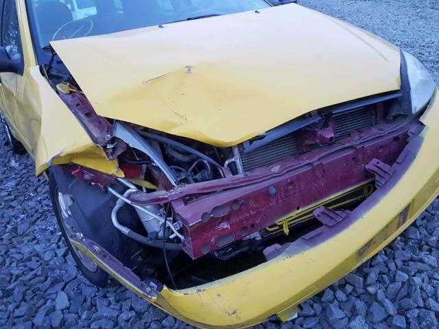 1FAFP36N26W109386 - 2006 FORD FOCUS ZXW YELLOW photo 9