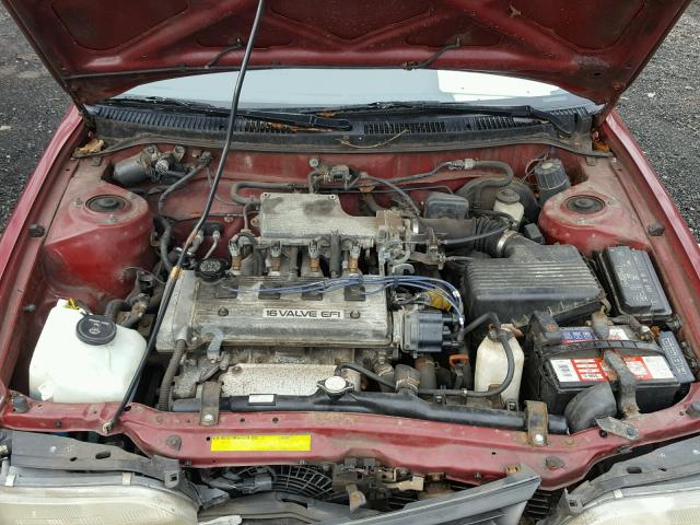 2T1AE09E2PC031903 - 1993 TOYOTA COROLLA LE RED photo 7