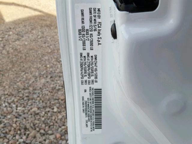 ZFBERFBT6G6C88075 - 2016 RAM PROMASTER 白色 照片 10