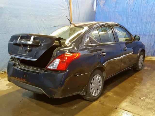 3N1CN7AP8FL870256 - 2015 NISSAN VERSA S BLACK photo 4