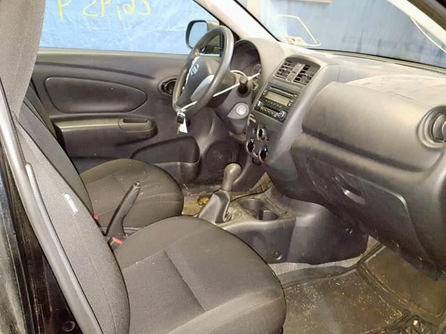 3N1CN7AP8FL870256 - 2015 NISSAN VERSA S BLACK photo 5