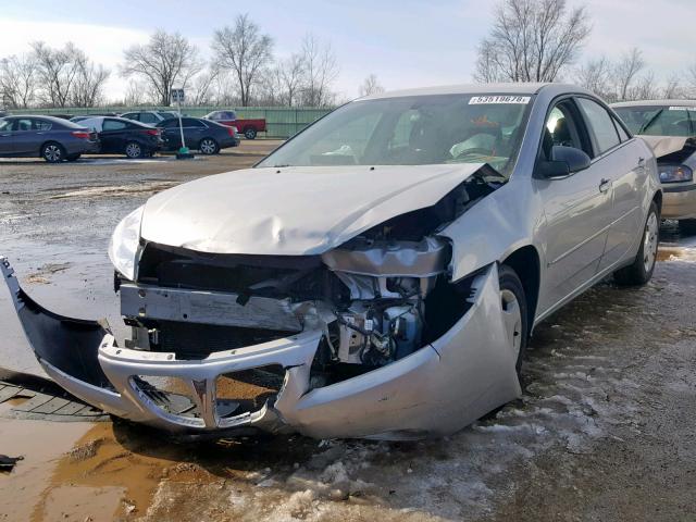 1G2ZF58B174152708 - 2007 PONTIAC G6 VALUE L SILVER photo 2