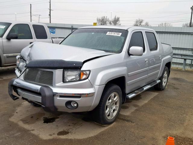 2HJYK16548H517973 - 2008 HONDA RIDGELINE SILVER photo 2