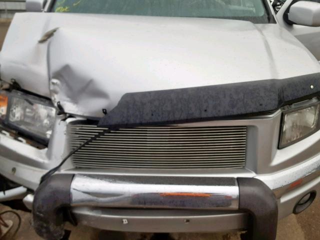 2HJYK16548H517973 - 2008 HONDA RIDGELINE SILVER photo 7