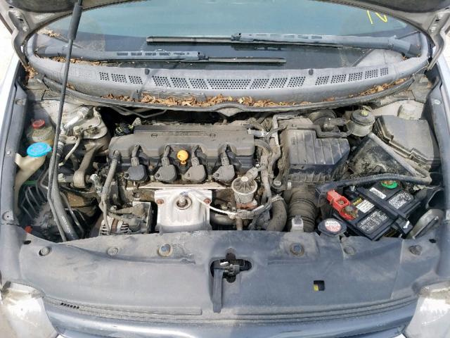 2HGFG11857H547725 - 2007 HONDA CIVIC EX SILVER photo 7