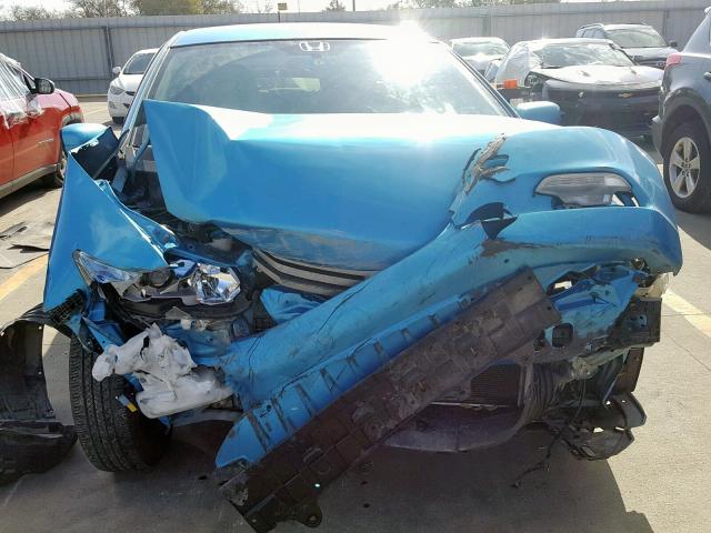 JHMZE2H38BS001356 - 2011 HONDA INSIGHT BLUE photo 9