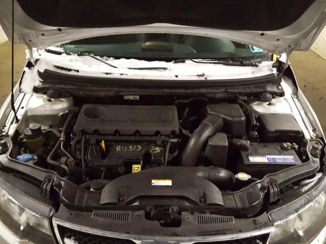 KNAFW4A35A5108656 - 2010 KIA FORTE SX SILVER photo 7