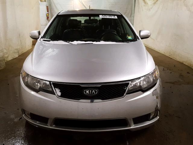 KNAFW4A35A5108656 - 2010 KIA FORTE SX SILVER photo 9