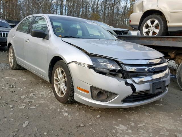 3FAHP0GA4BR168116 - 2011 FORD FUSION S SILVER photo 1