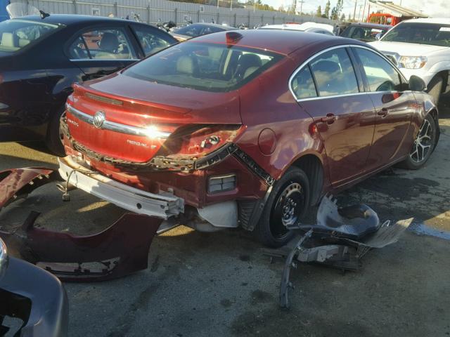 2G4G35EX0G9178611 - 2016 BUICK REGAL SPOR RED photo 4