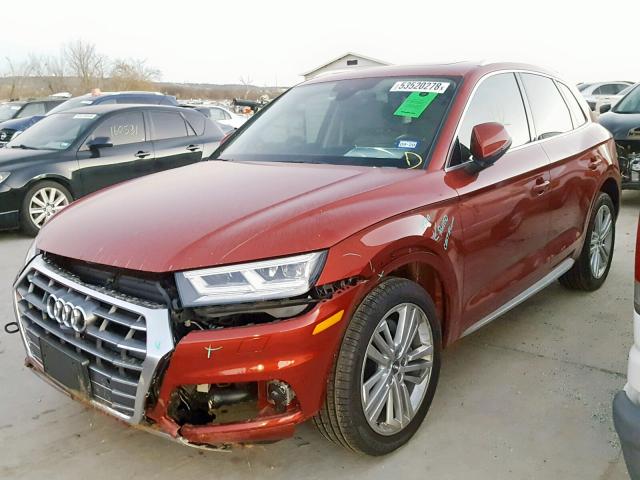 WA1CNAFY7J2206174 - 2018 AUDI Q5 PRESTIG RED photo 2