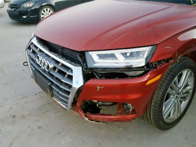 WA1CNAFY7J2206174 - 2018 AUDI Q5 PRESTIG RED photo 9