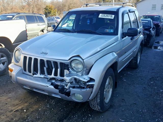 1J8GL58K52W308525 - 2002 JEEP LIBERTY LI SILVER photo 2