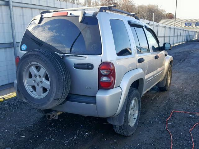 1J8GL58K52W308525 - 2002 JEEP LIBERTY LI SILVER photo 4