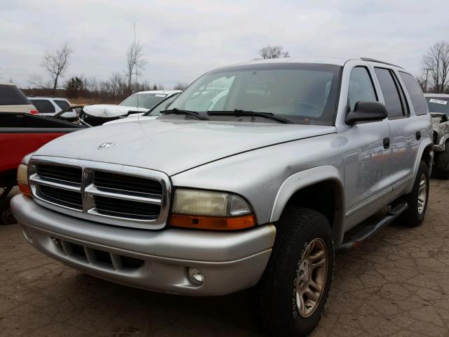 1D4HS48N83F504286 - 2003 DODGE DURANGO SL SILVER photo 2