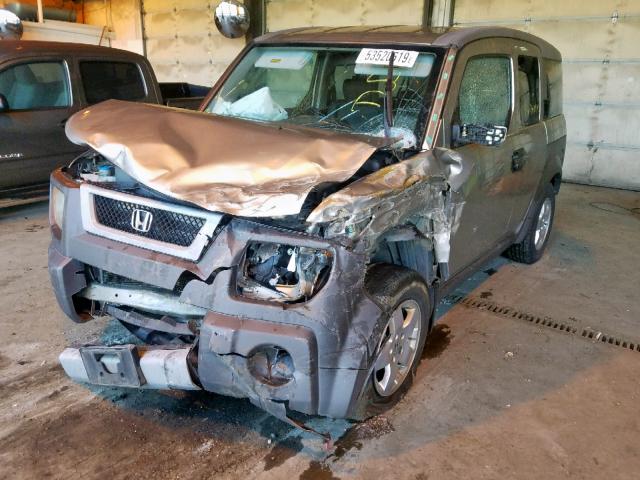 5J6YH28593L015102 - 2003 HONDA ELEMENT EX SILVER photo 2