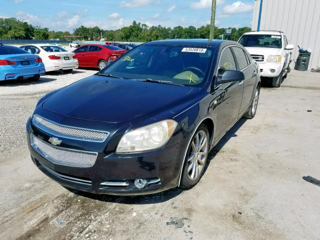 1G1ZK57768F228295 - 2008 CHEVROLET MALIBU LTZ შავი ფოტო 2