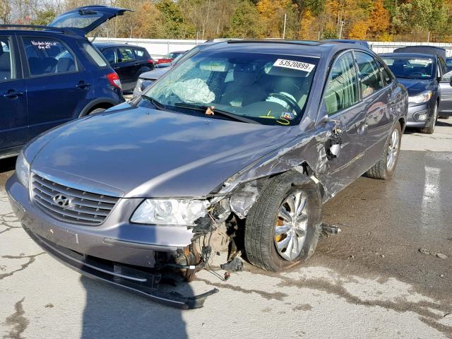 KMHFC46F68A255693 - 2008 HYUNDAI AZERA SE GRAY photo 2