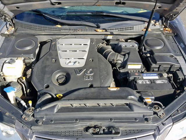 KMHFC46F68A255693 - 2008 HYUNDAI AZERA SE GRAY photo 7