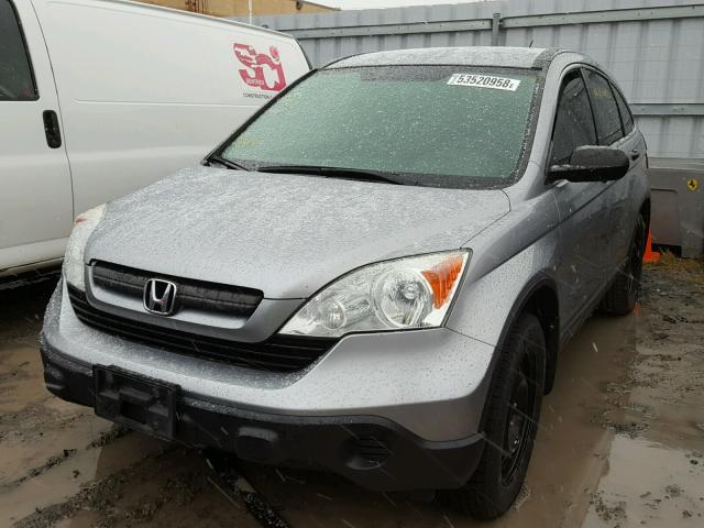 5J6RE48388L814335 - 2008 HONDA CR-V LX SILVER photo 2