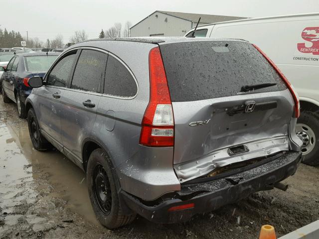 5J6RE48388L814335 - 2008 HONDA CR-V LX SILVER photo 3