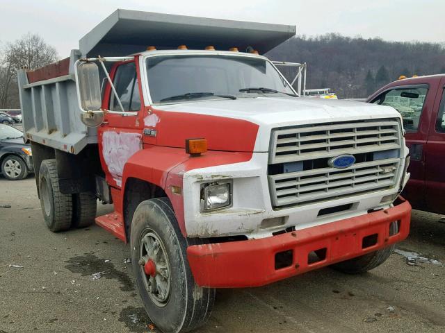 1FDXK87U1FVA27683 - 1985 FORD F8000 RED photo 1