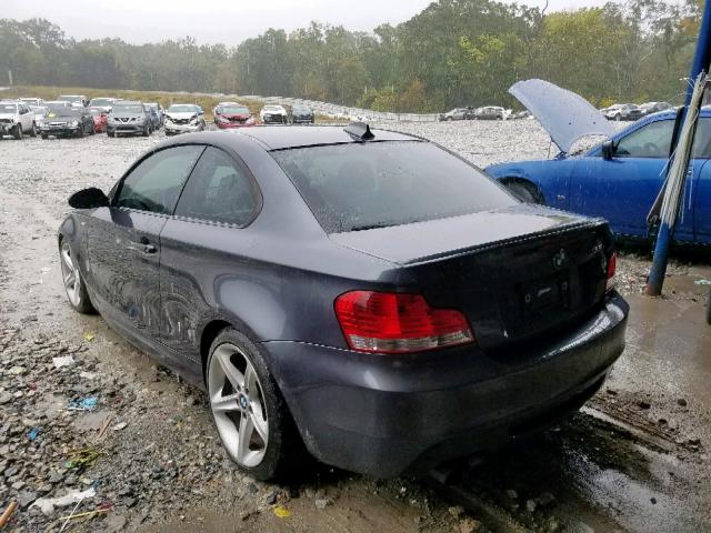 WBAUC73568VF24874 - 2008 BMW 135 I GRAY photo 3