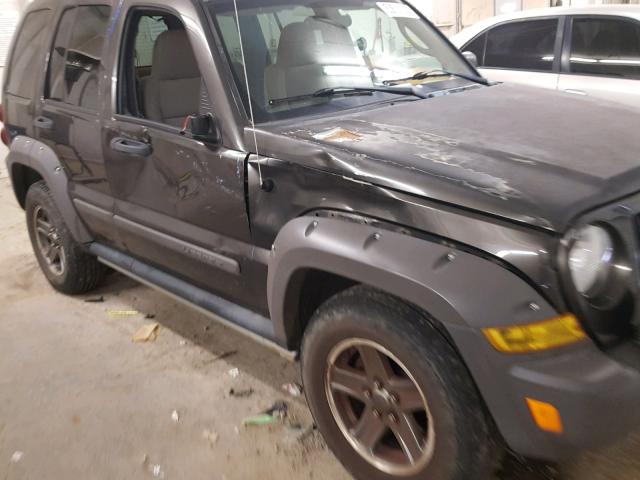 1J4GL38K56W139828 - 2006 JEEP LIBERTY RE GRAY photo 9
