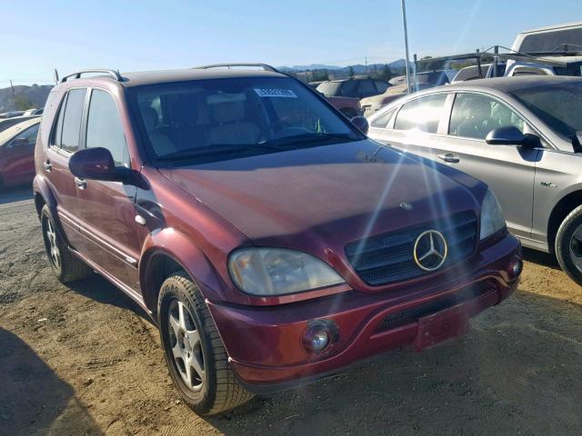 4JGAB72E11A225194 - 2001 MERCEDES-BENZ ML 430 RED photo 1