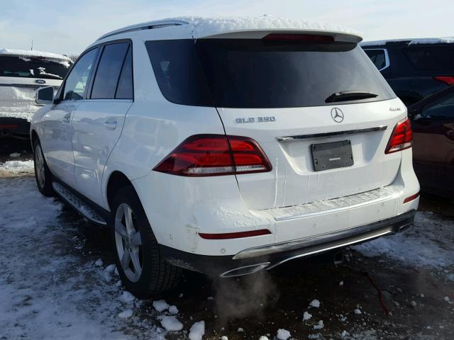 4JGDA5HB1HA958194 - 2017 MERCEDES-BENZ GLE 350 4M WHITE photo 3