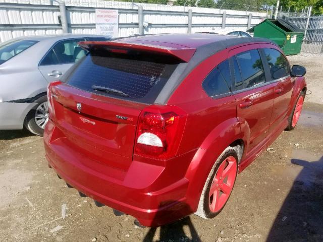 1B3HB68F08D564942 - 2008 DODGE CALIBER SR RED photo 4