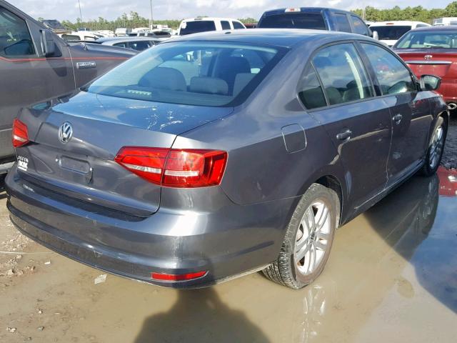 3VW2K7AJ2FM356567 - 2015 VOLKSWAGEN JETTA BASE 灰色 照片 4
