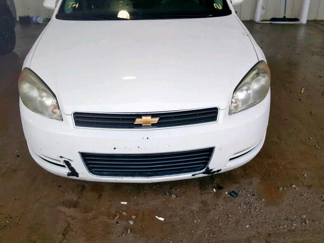 2G1WS55R279289240 - 2007 CHEVROLET IMPALA POL WHITE photo 9