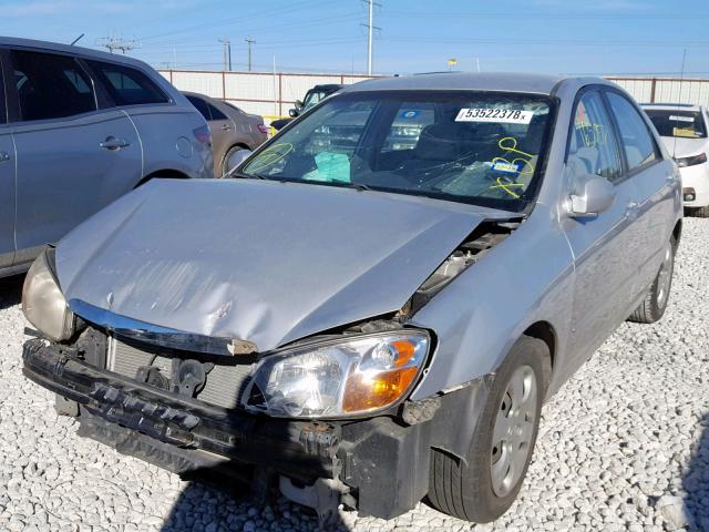 KNAFE121975404156 - 2007 KIA SPECTRA EX SILVER photo 2