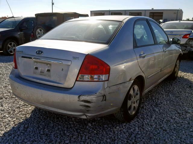 KNAFE121975404156 - 2007 KIA SPECTRA EX SILVER photo 4