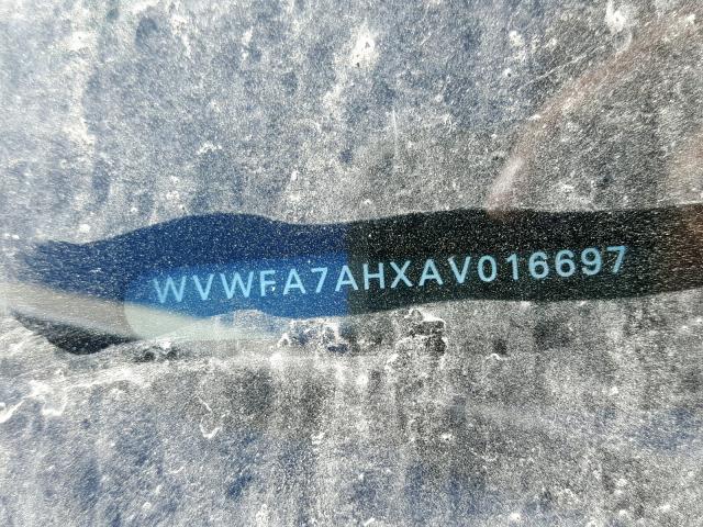 WVWFA7AHXAV016697 - 2010 VOLKSWAGEN EOS LUX 灰色 照片 10