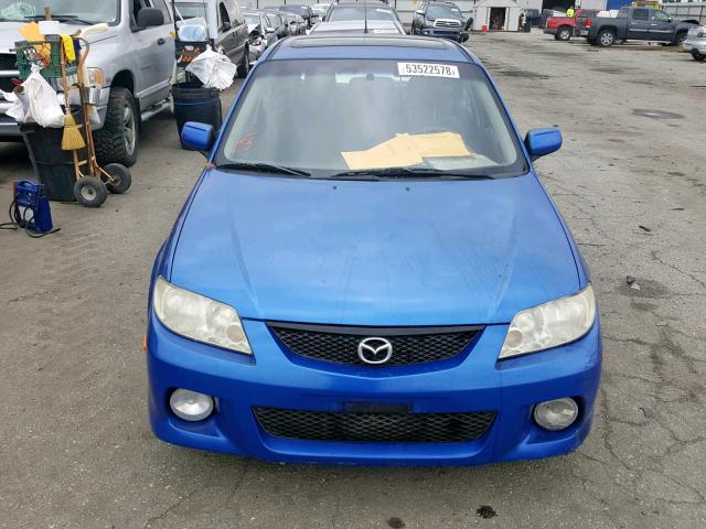 JM1BJ246731152324 - 2003 MAZDA PROTEGE PR BLUE photo 9