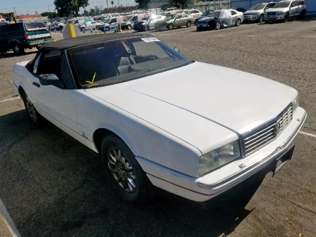 1G6VS3380MU126279 - 1991 CADILLAC ALLANTE WHITE photo 1