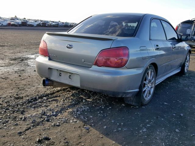 JF1GD776X7L500493 - 2007 SUBARU IMPREZA WR SILVER photo 4