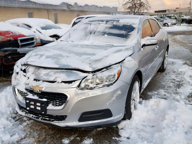 1G11C5SLXFF197807 - 2015 CHEVROLET MALIBU 1LT SILVER photo 2