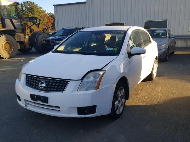 3N1AB61E37L609644 - 2007 NISSAN SENTRA 2.0 WHITE photo 2