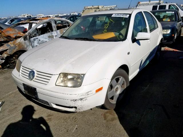 3VWSE69M42M006321 - 2002 VOLKSWAGEN JETTA GLS WHITE photo 2