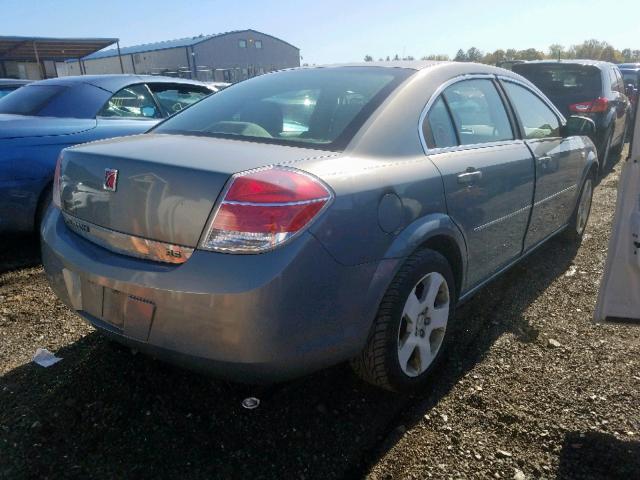 1G8ZS57N98F130796 - 2008 SATURN AURA XE BLUE photo 4