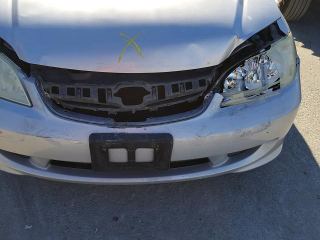 2HGES16385H518174 - 2005 HONDA CIVIC DX V SILVER photo 9