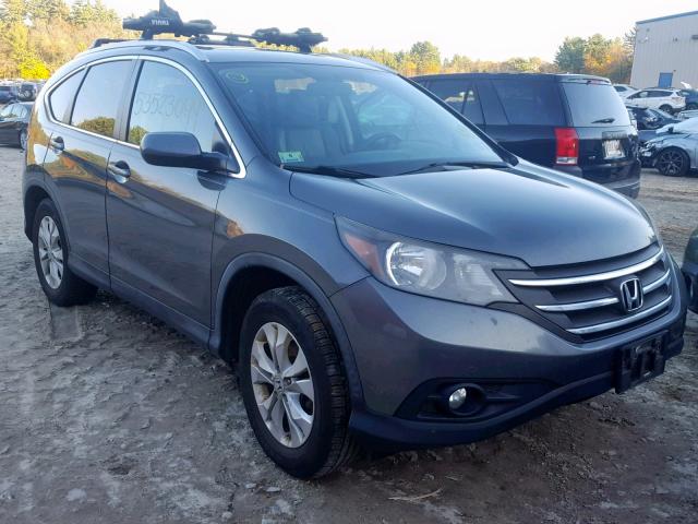 2HKRM4H70CH622710 - 2012 HONDA CR-V EXL GRAY photo 1