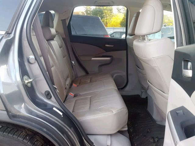 2HKRM4H70CH622710 - 2012 HONDA CR-V EXL GRAY photo 6